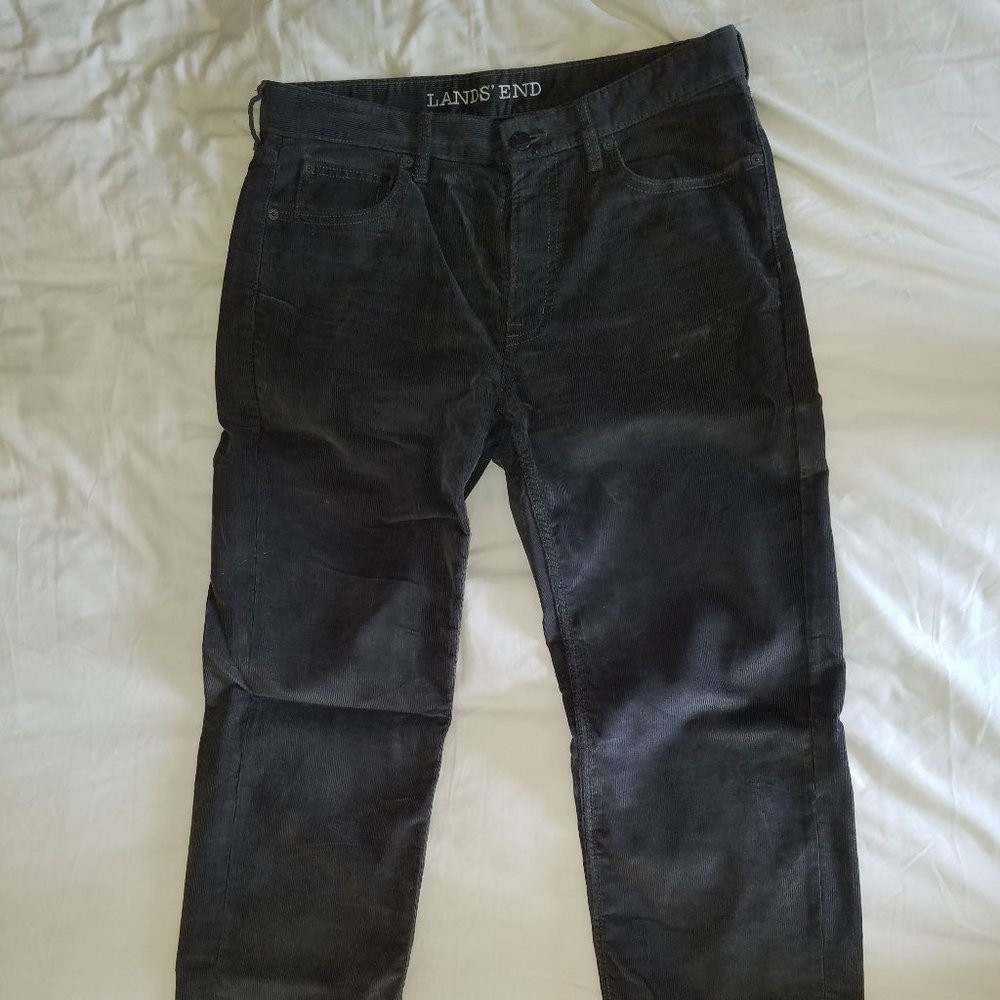 Lands' End Straight Mens Corduroys Size 33X31